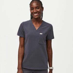 Figs Catarina One-Pocket Scrub Top™ - Charcoal - XS
